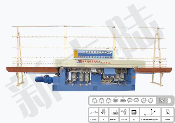 Glass straight line edger