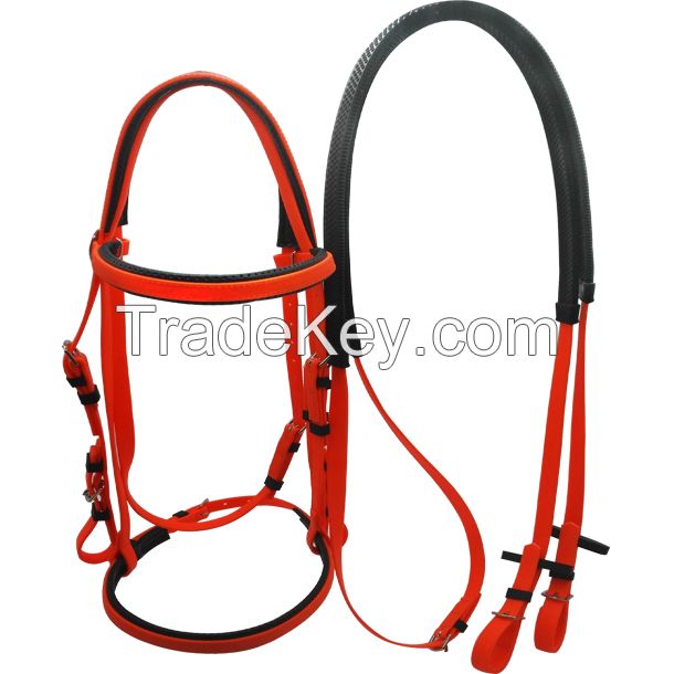 cold resistant waterproof PVC horse bridles and reins