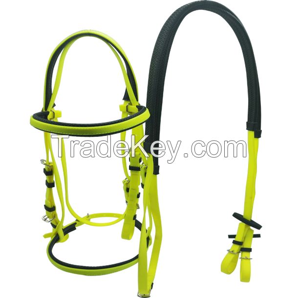 cold resistant waterproof PVC horse bridles and reins