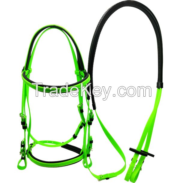 cold resistant waterproof PVC horse bridles and reins