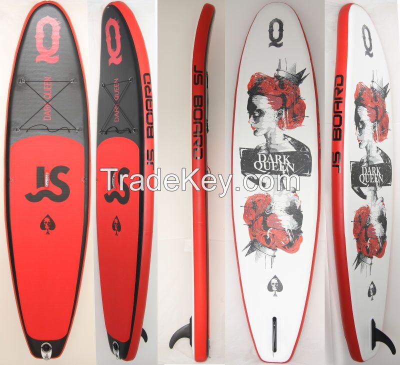 JS BOARD Dark Queen 12'6&amp;amp;quot; 360cm inflatable SUP board paddle board water yoga board