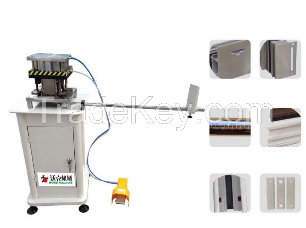 Aluminum door and window hardware punching machine