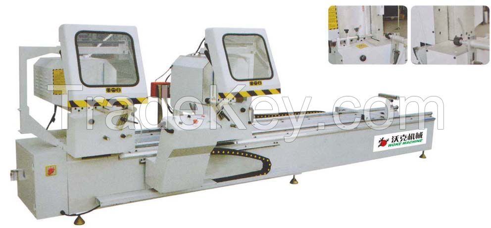 Aluminum profile double-head cutting saw