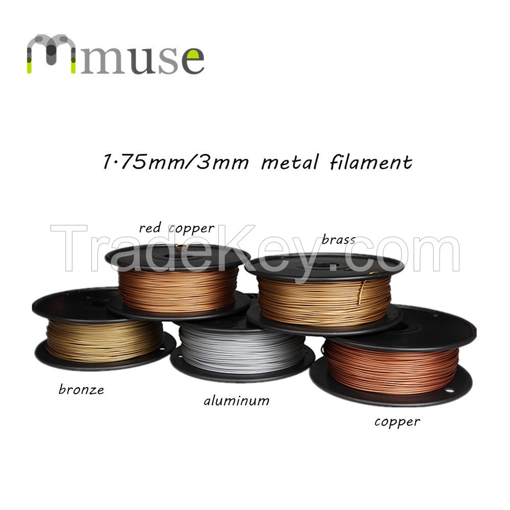 1.75mm 3mm 0.5kg/spool Metal 3D Printer Filament For FDM 3D Printer