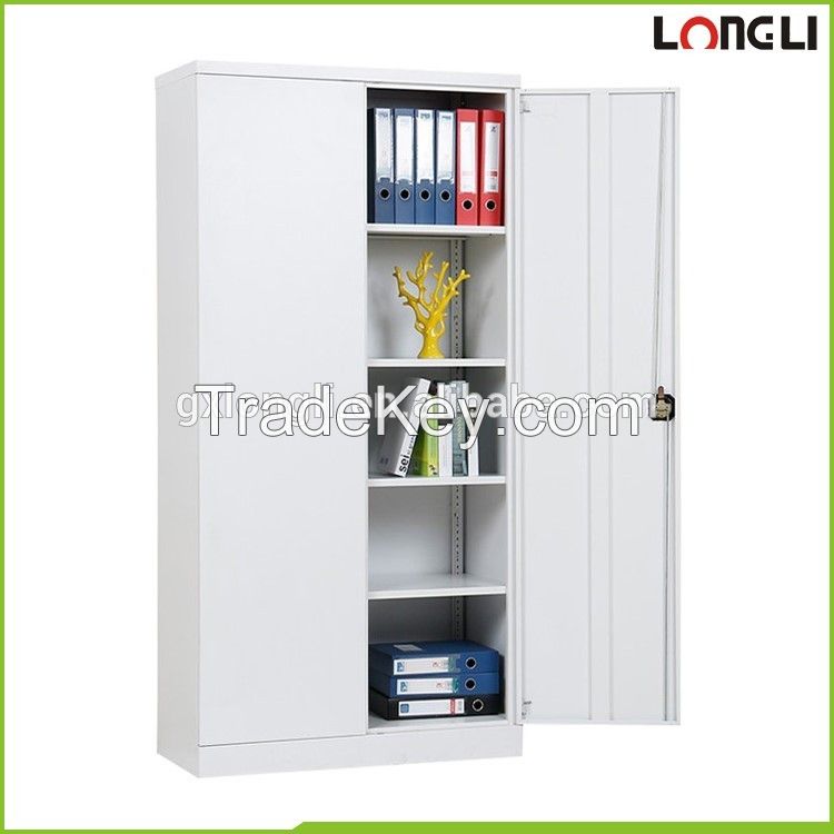 Durable steel powder coating 2 swing door filin cabinet