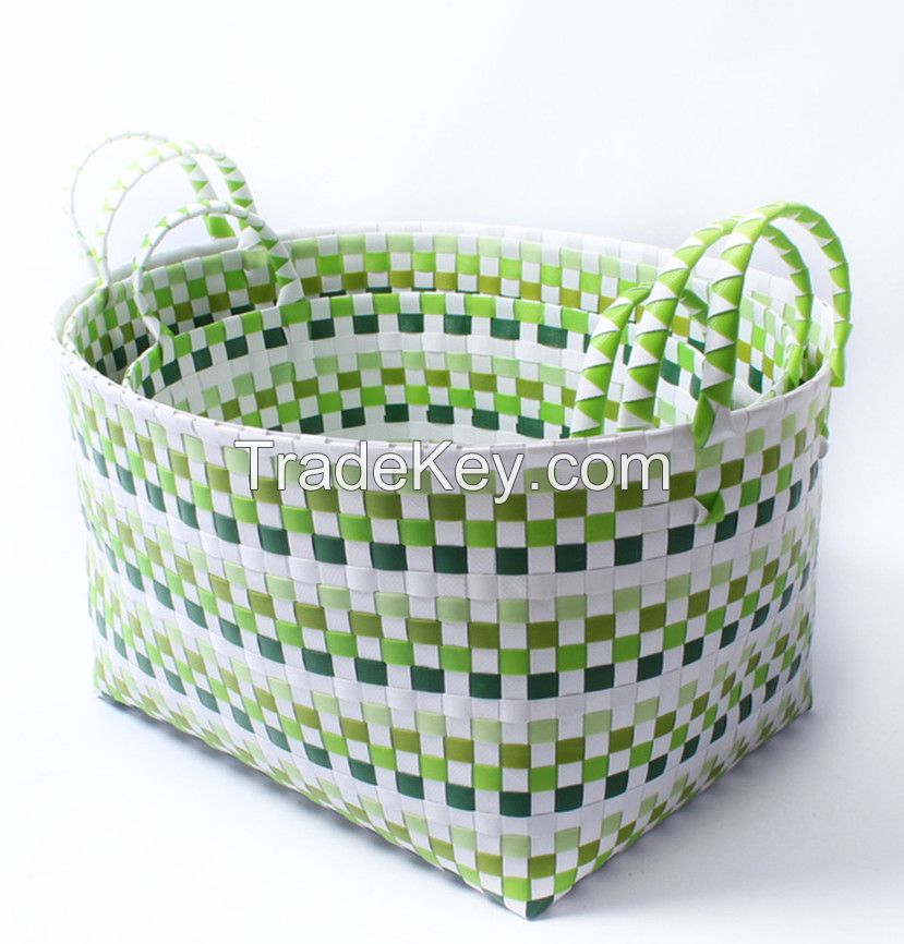  Oval storage laundry  basket three-piece suit