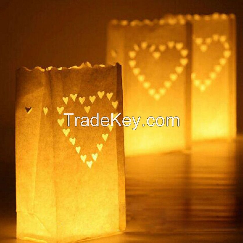 Wholesale Handmade Paper Lantern Candle Bags For Christmas Party Decor