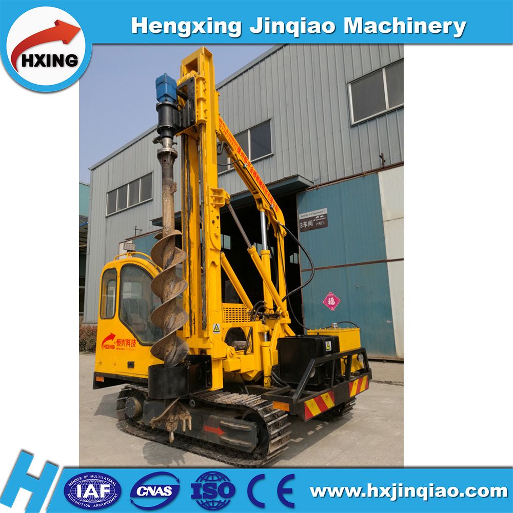 SMALL SOLAR PV HYDRAULIC ROTARY DRILLING RIG,PILE DRIVER