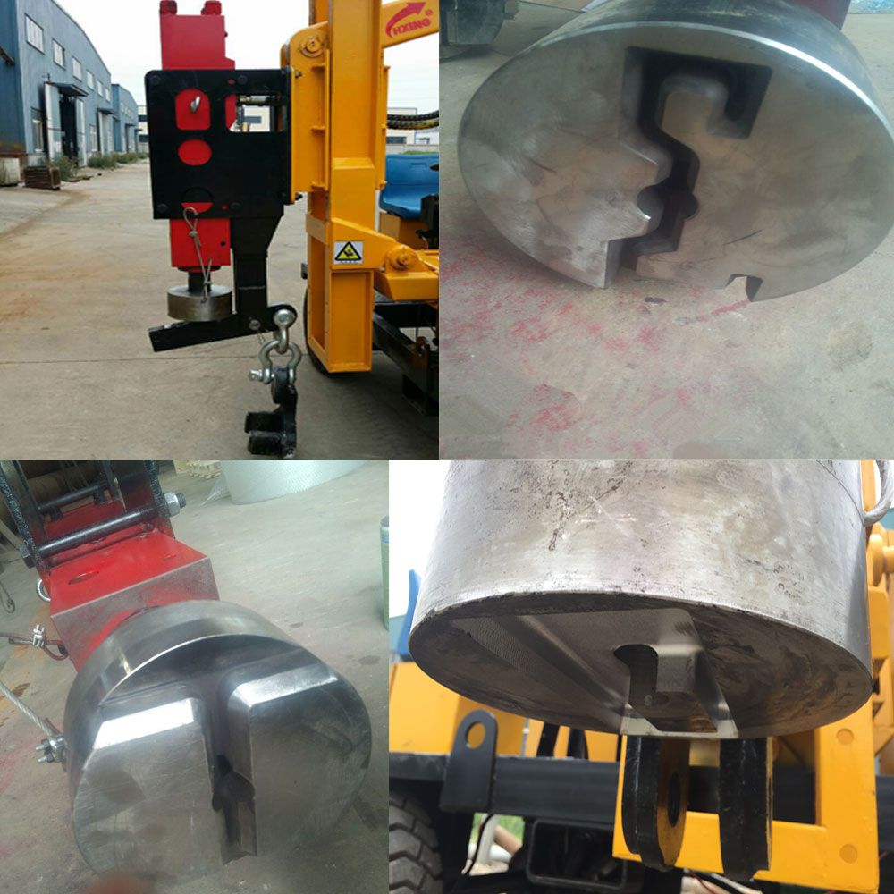 Concrete drilling hydraulic hammer small bore pile driving machine