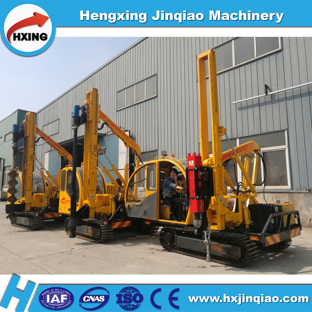 Concrete drilling hydraulic hammer small bore pile driving machine