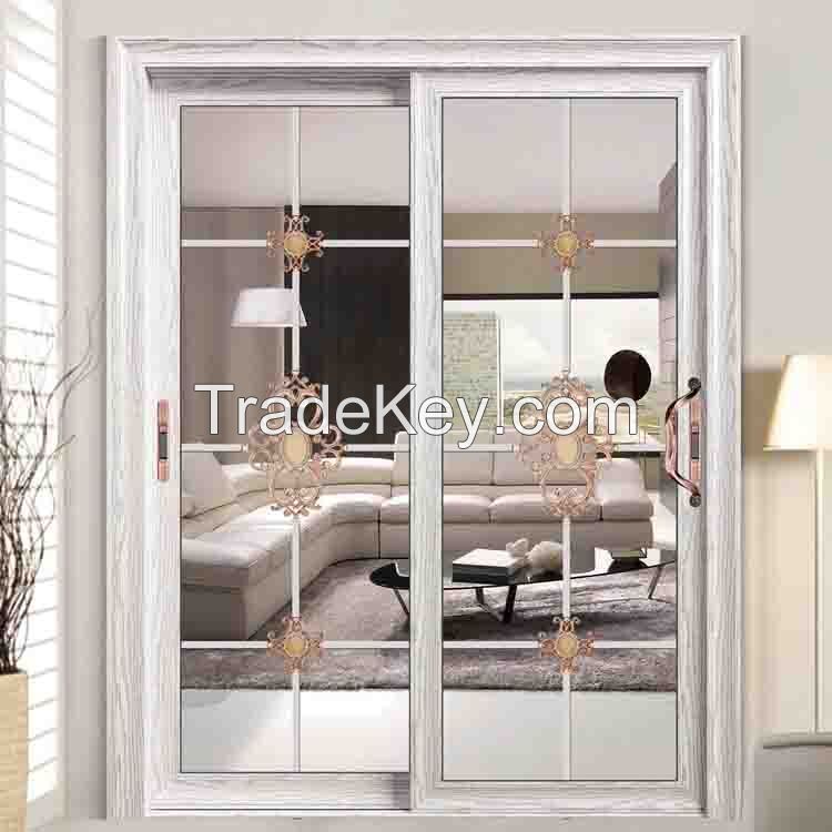 cheap house aluminium large glass doors windows model in house for sale