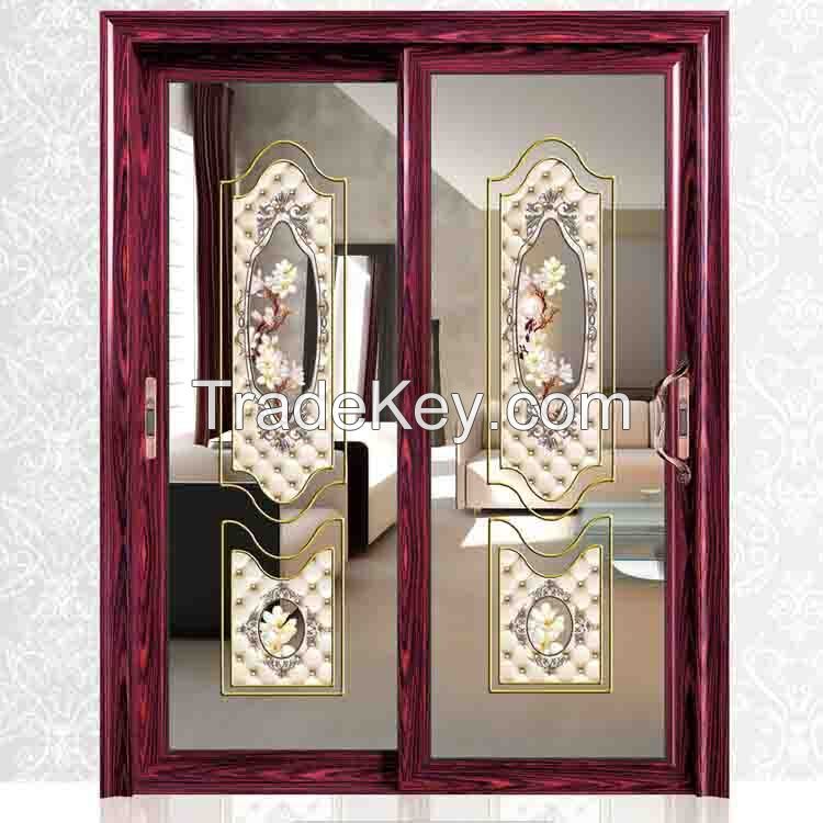 Lowcost glass bathroom aluminium door windows