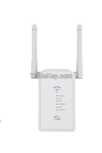 802.11AC 750Mbps WiFi Range Extender /Ap Repeater/ with External WiFi Antenna &amp;Power Management/WiFi Range Extender/WiFi Signal Booster