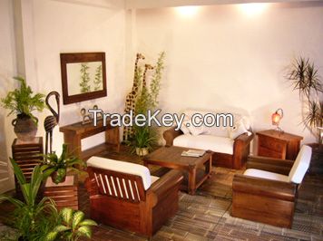 Teak wood furniture living room set