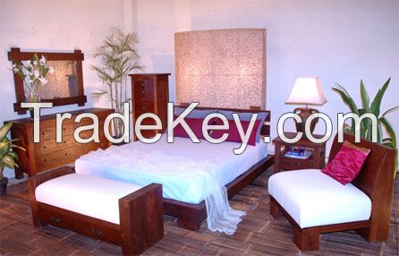 Teak wood furniture Bedroom set