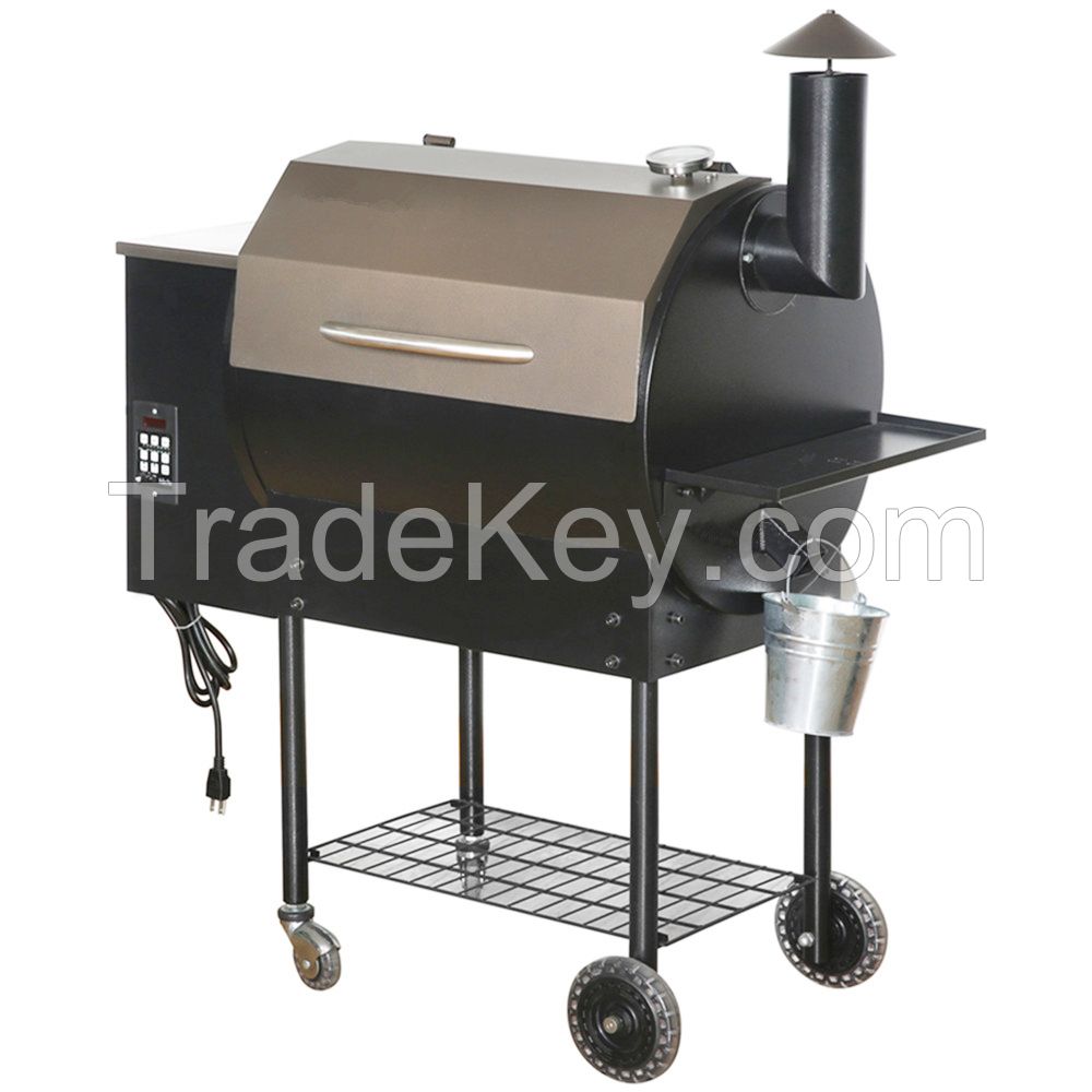 Commercial Wood Pellet Smoke Grill with PID Controller/BBQ-07E