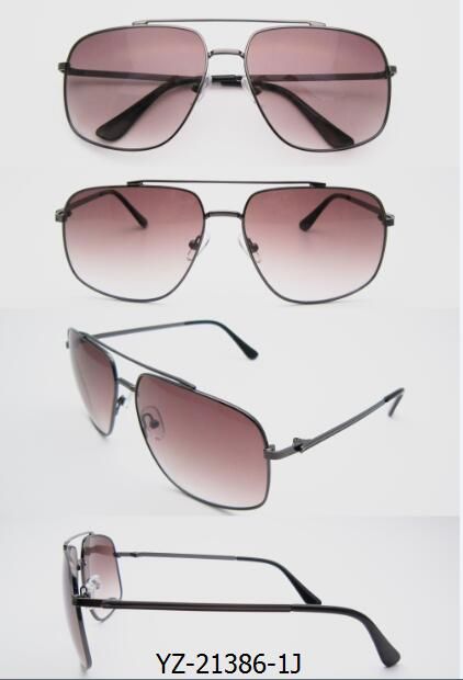 Unisex Sunglasses Hot Sale Vintage Unisex Retro Metal Sunglasses (YZ-21386-1J)