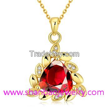 Gold Plated Costume Fashion Zircon Jewelry Necklaces
