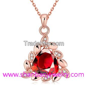 Gold Plated Costume Fashion Zircon Jewelry Necklaces