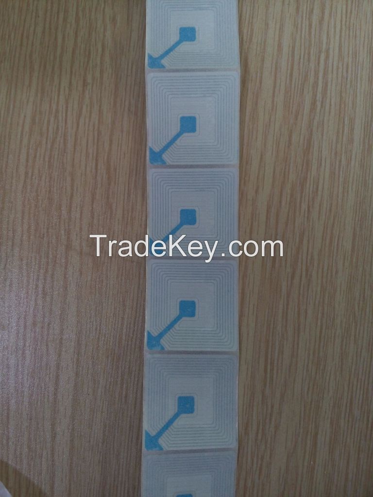 30*30 RF label, aluminium foil barcode label, anti counterfeiting label 