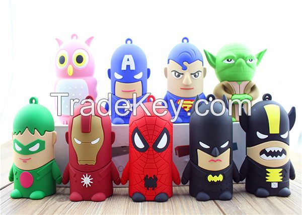 Lastet New Design PVC Cartoon 4400MAh batwan power bank