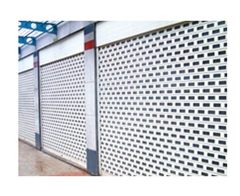 Commercial roller door, perforated roll up door, shop front rolling door