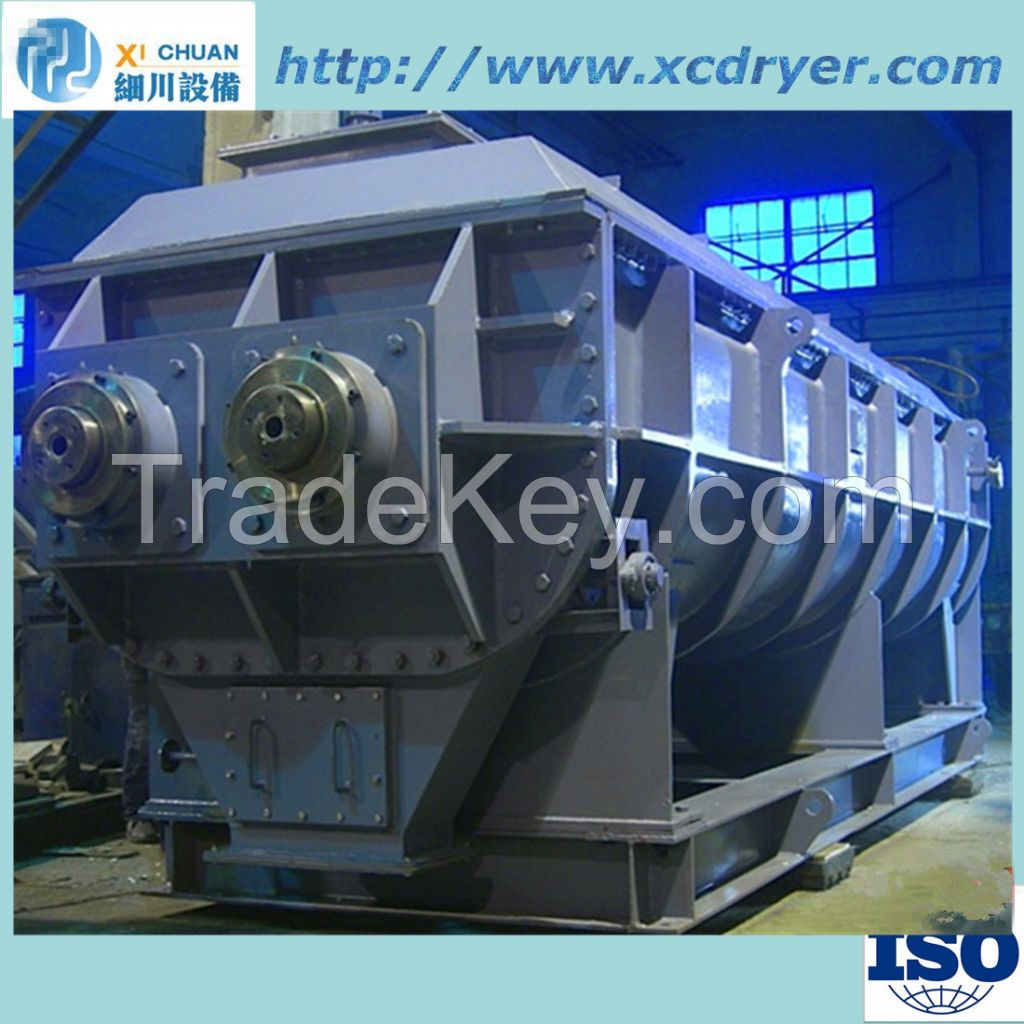 indirect heating paddle dryer for sludge/powder/feed