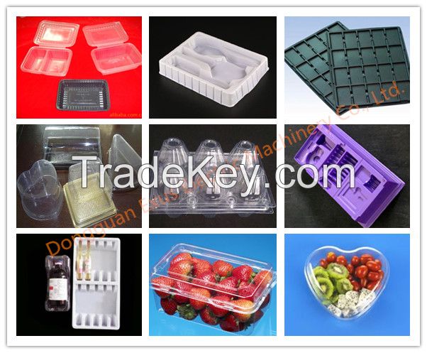 High speed automatic plastic blister packaging vacuum thermo forming machine