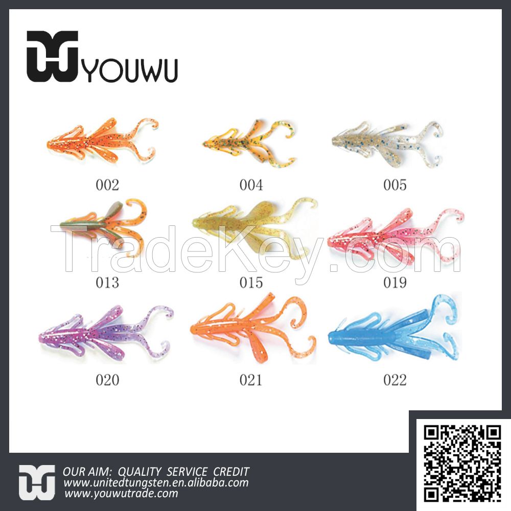 Hot sale soft fishing lure pvc soft lure