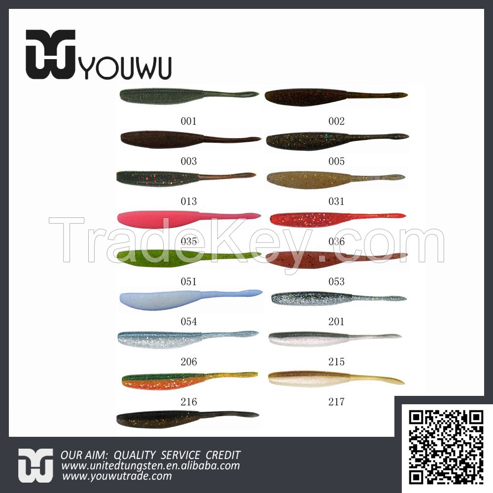 Hot sale soft fishing lure pvc soft lure