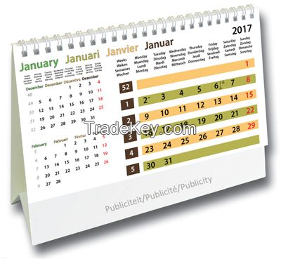 Muurkalender voor kantoor - Kalenders2017