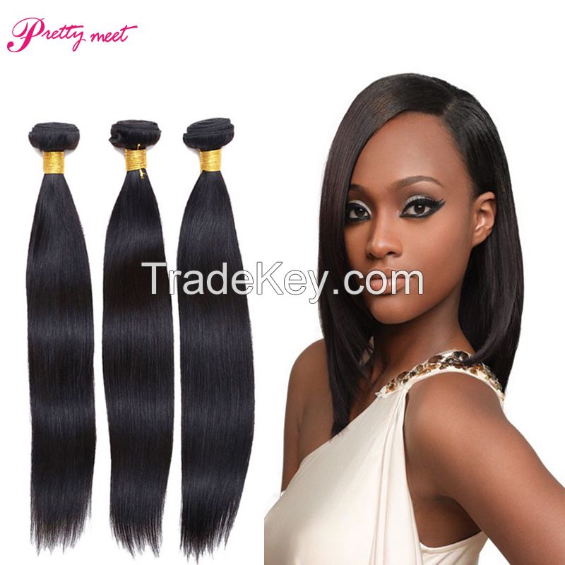 natural peruvian brazilian straight human hair