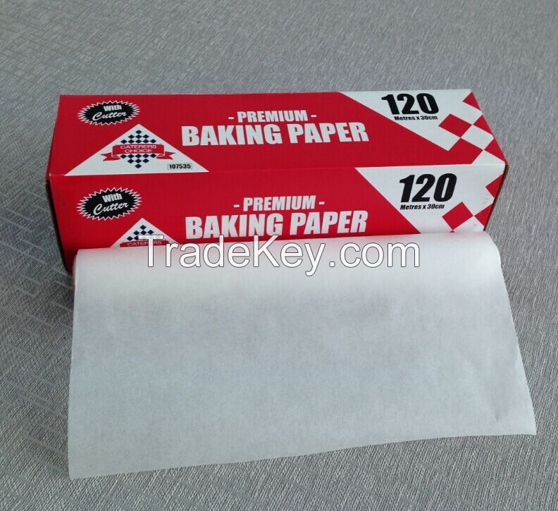 Silicone coated colored baking parchment paper for baking