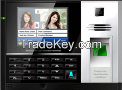 Biometric Time Attendance System with 3.5 Inches Color LCD