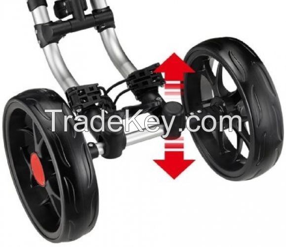 CaddyTek One-Click Folding 4 Wheel Version 3 Golf Push Cart