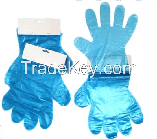 HDPE/LDPE pe glove , disposable plastic glove