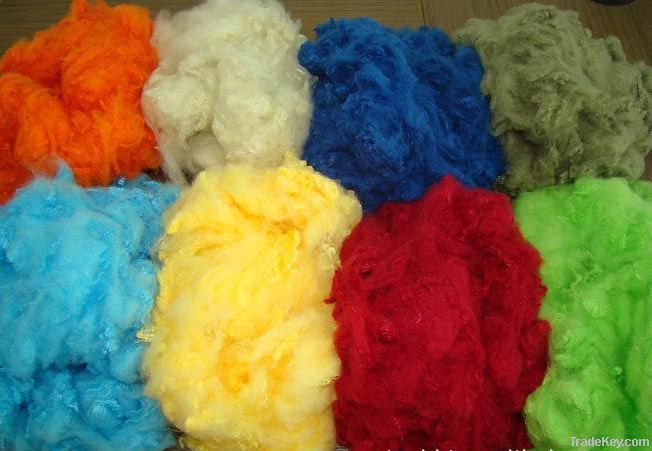 colored polyester staple fiber, dope dyed polyester staple fiber, color polyester staple fiber, color psf, dope dyed psf