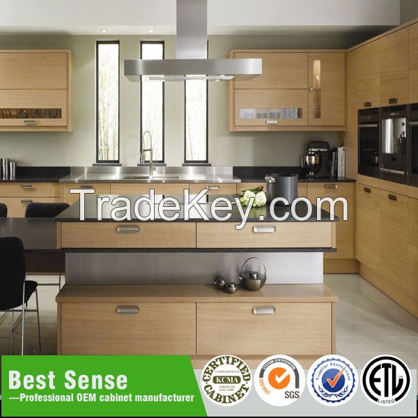 Hot sell wood grain melamine kitchen cabinet