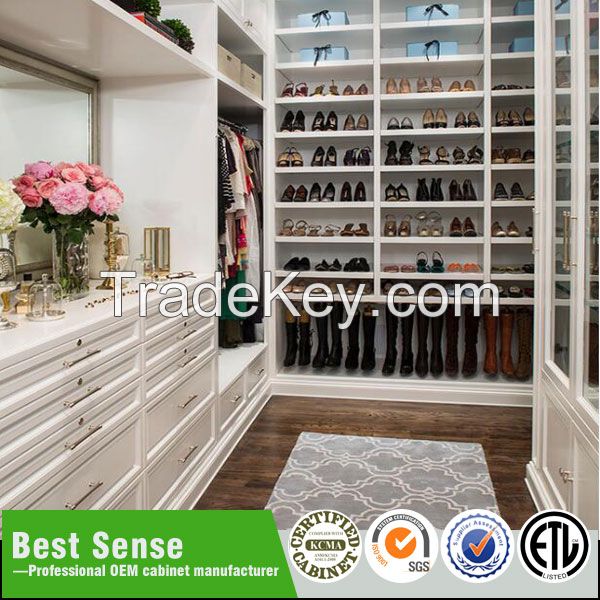 2016 custom made closet hotel furniture high gloss lacquer glass bed