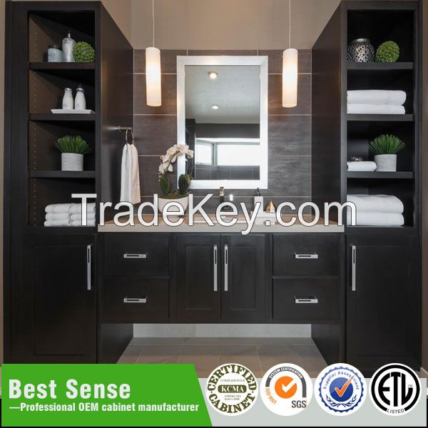country style wood bathroom cabinet
