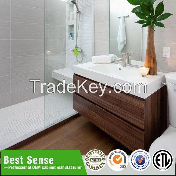 country style wood bathroom cabinet