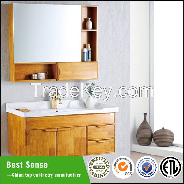 Modern wall mounted solid wood cheap bathroom cabinet