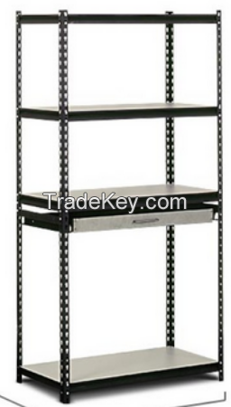 4 tier boltless storage shelving warehouse rack