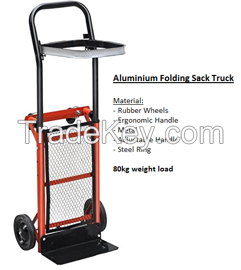 80KG capacity folding hand trolley sack trucks,