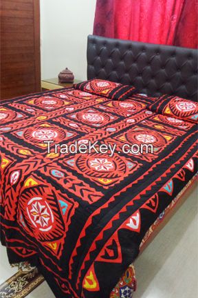 Aman Jee Applique Ralli Bed Sheet