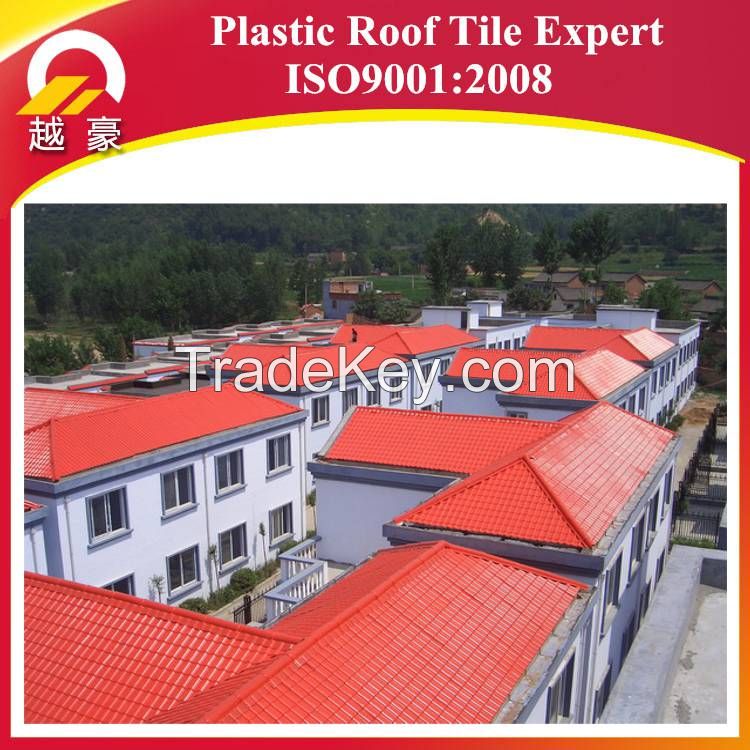 Free sample plastic ASA resin roof tiles