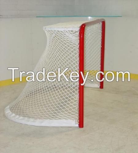 Hockey Net with Red Steel Frame