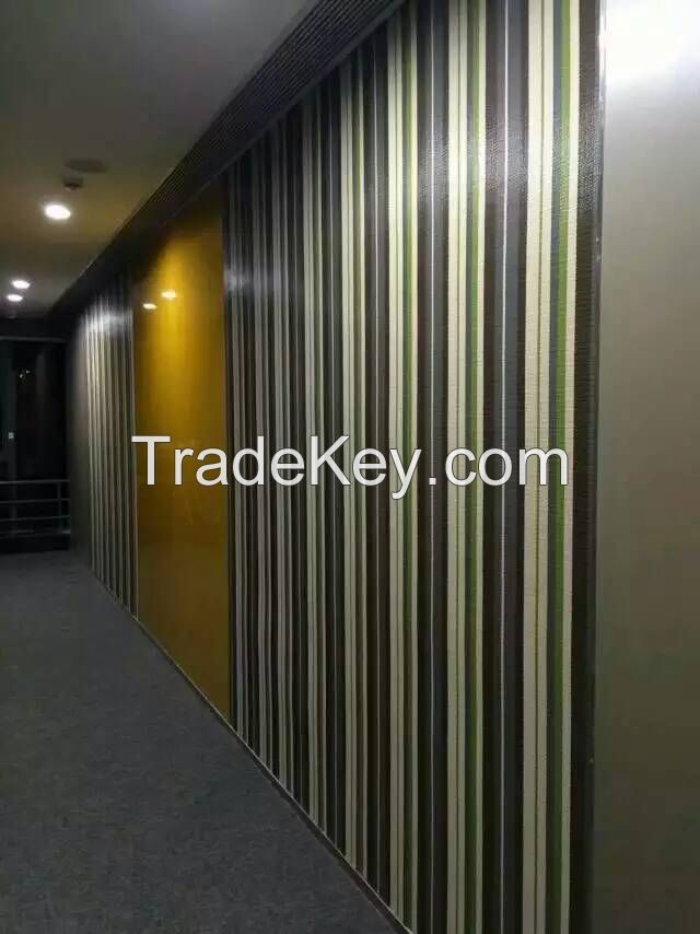 PVC woven wall covering