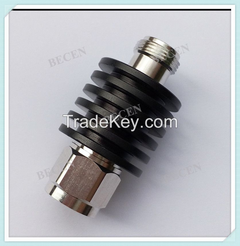 10W rf attenuator N male to female attenuator 1-30db