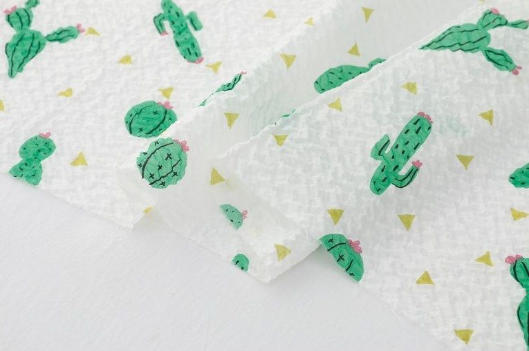 Printed fabric cactus